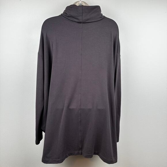 Athleta Ethereal Brushed Funnel Neck Sweatshirt in Shale Women's M Oversized - Picture 6 of 12